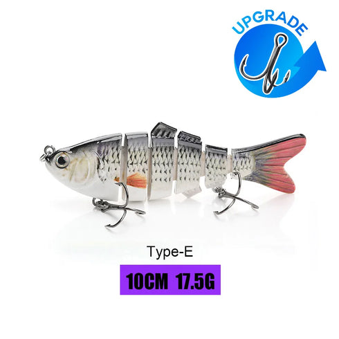 10/14cm Sinking Wobblers Fishing Lures Jointed Crankbait Swimbait 8 Segment Hard Artificial Bait For Fishing Tackle Lure